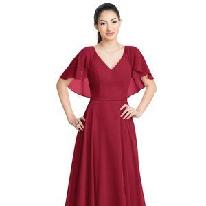 Azazie Jamie Burgundy